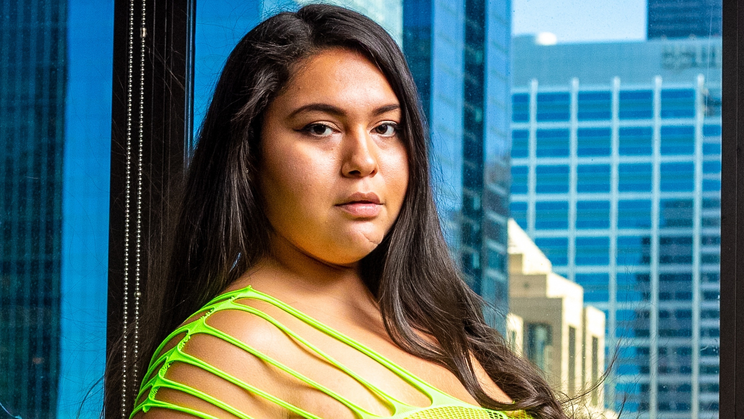 Thick Latina Takes on 2 Black Cocks, Again